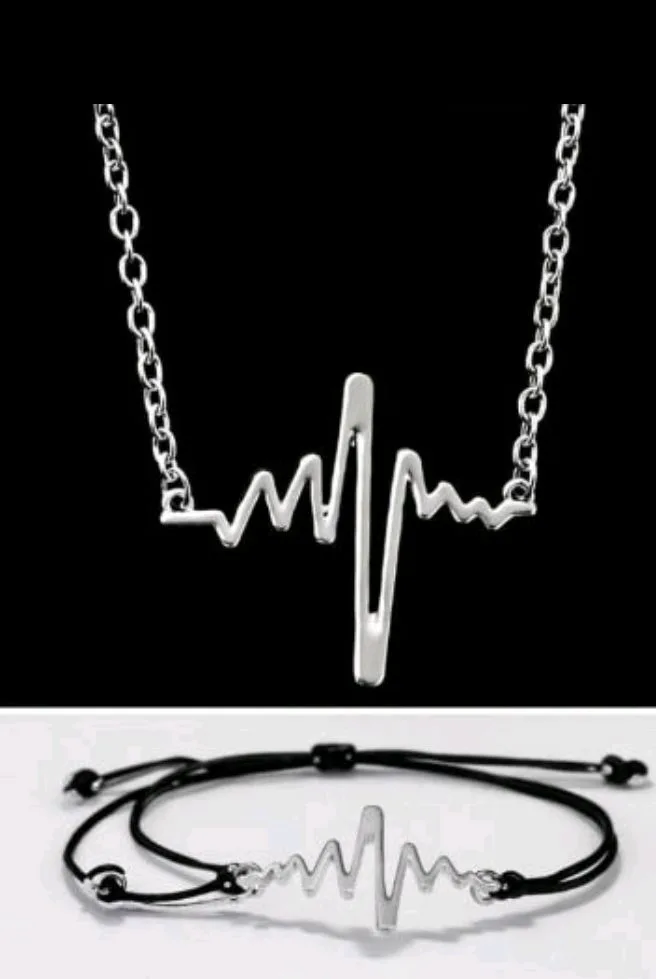 Chaîne en argent avec bracelet - Collier tendance homme et femme