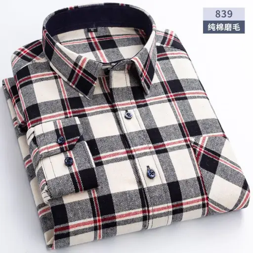 Chemise homme à carreaux -élégance&confort