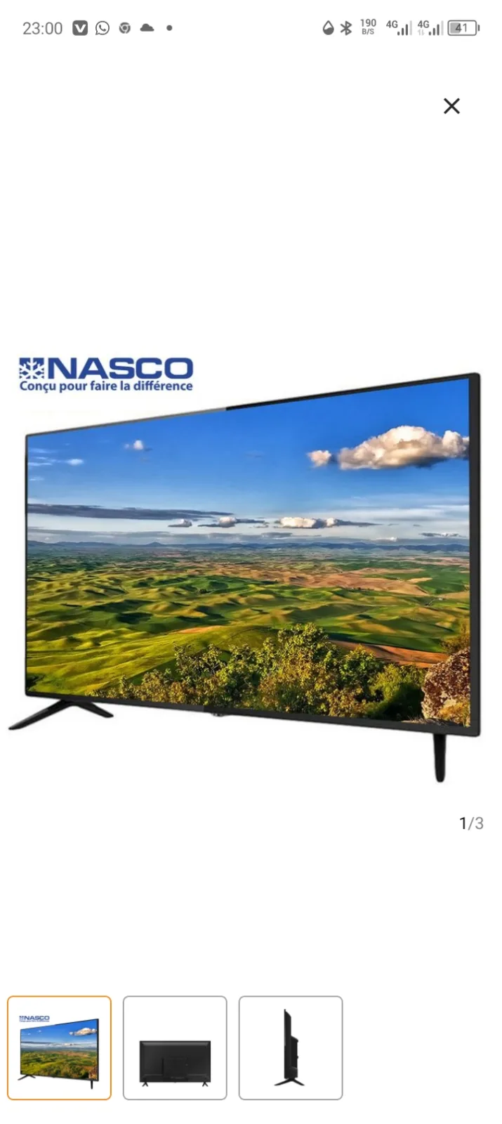 Télévision Nasco LED 32"