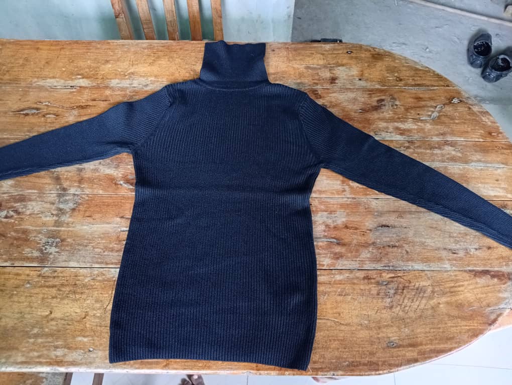 Pull col roulé