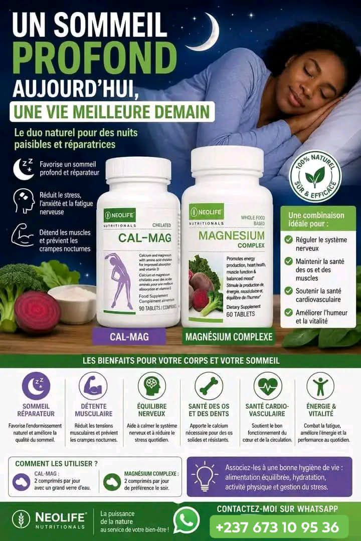 Duo Sommeil Neolife (Cal-Mag + Magnésium)