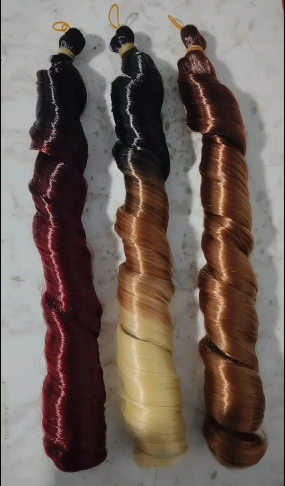 Mèches bouclées