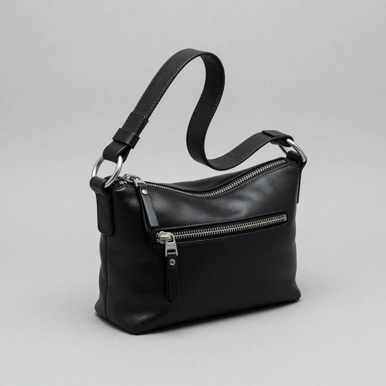 Sac un bras cuir noir