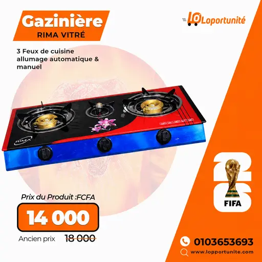 Cuisinière 3 feux