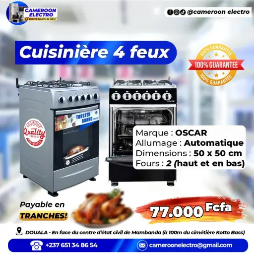 Cuisinière Oscar 50/50